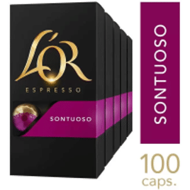 Kit 100 Cápsulas de Café L'or Sontuoso
