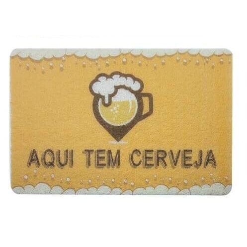 Capacho PVC Aqui Tem Cerveja 38x58cm - Tokyo Design