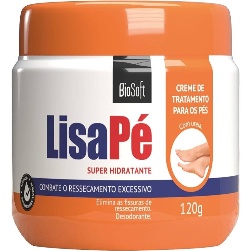 10 Unidades Creme Hidratante BioSoft Lisa Pé