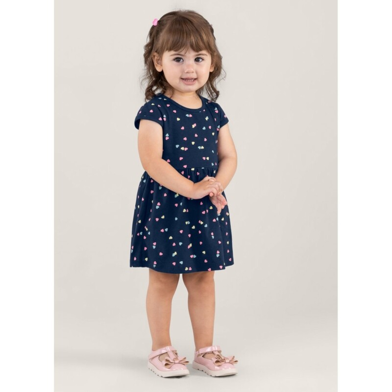 Vestido em Malha Infantil Menina Brandili