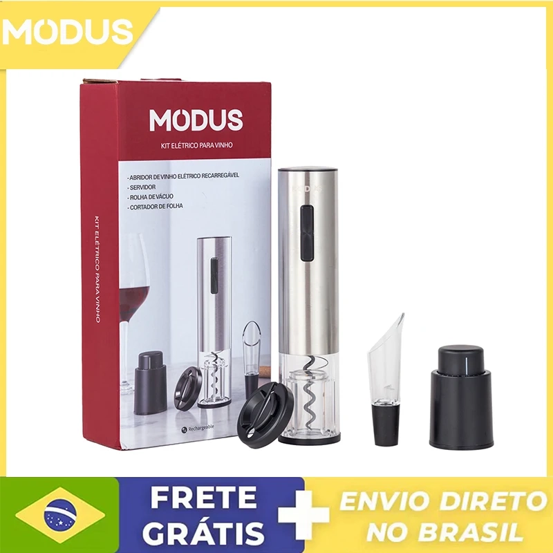 Abridor De Garrafas De Vinho Elétrico USB S