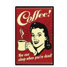 Placa Decorativa 5066 Coffe Retro - at.home