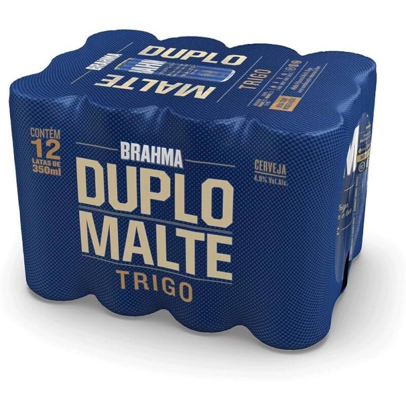 Pack de Brahma Duplo Malte Trigo Sleek 350ml - 12 Unidades