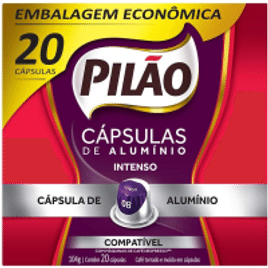 5 Caixas Café Pilão Cápsula Intenso - 20 Unidades Cada