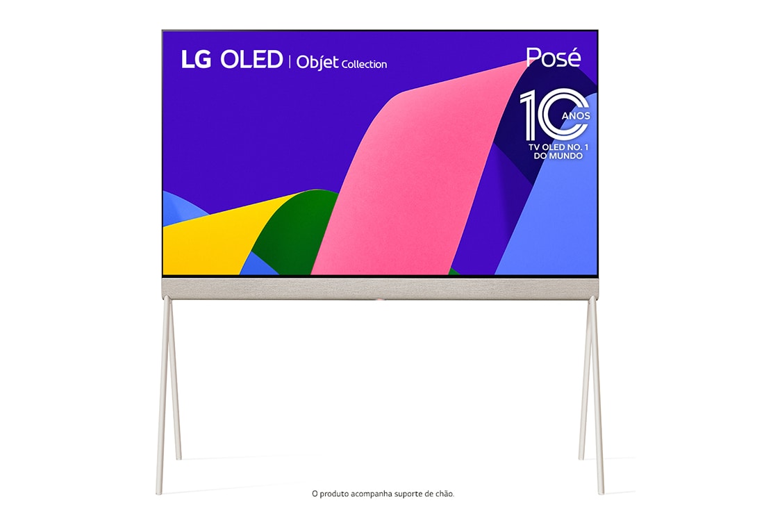 Smart TV 55” 4K UHD OLED Evo LG Posé 120Hz Wi-Fi Bluetooth Google Assistente 3 HDMI - 55LX1QPSA