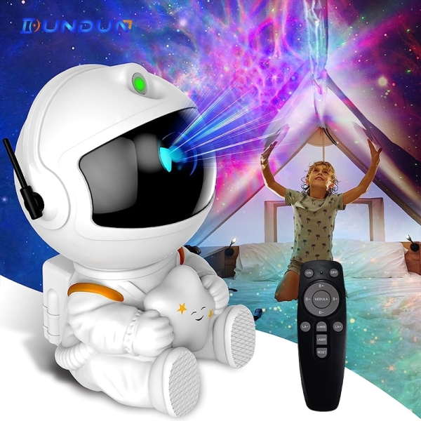 Projetor Astronauta de Galáxia Decoração