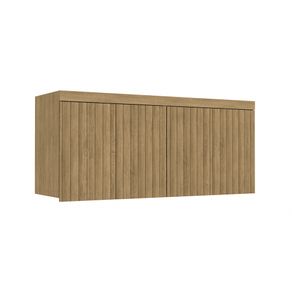 Aéreo 4 Portas Kappesberg Prisma Freijó Desenho Ripado 3D 155cm