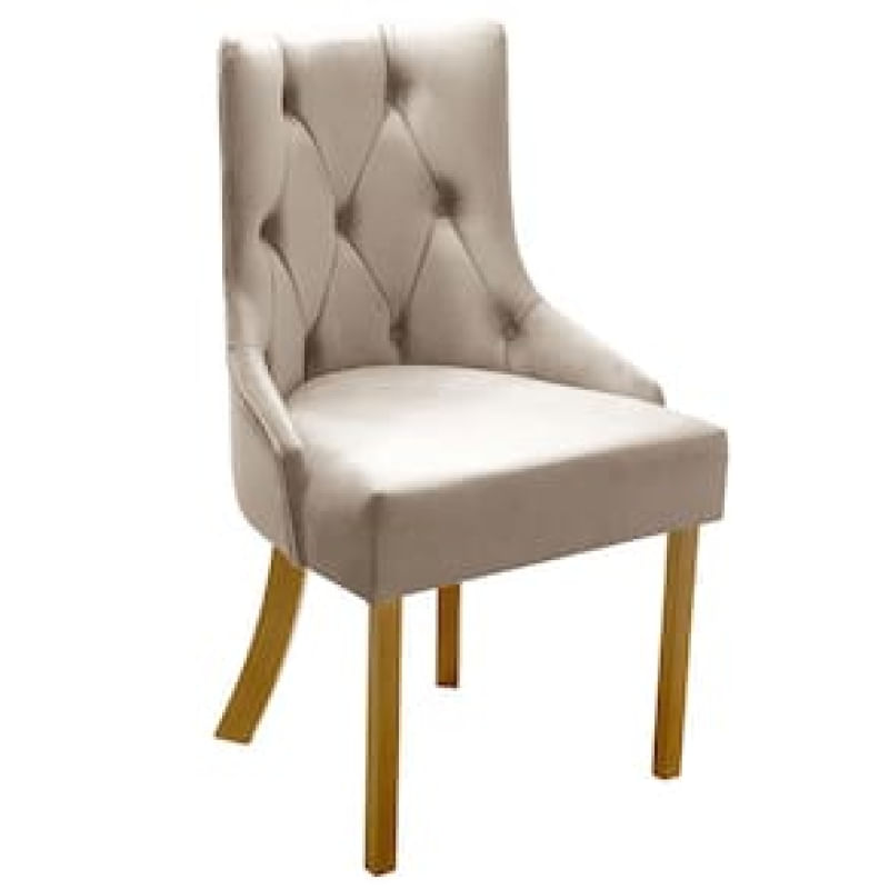Cadeira Dasala Megam em Tecido Veludo