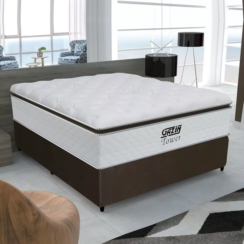 Cama Box Gazin Tower Casal de 1.88mx1.38m