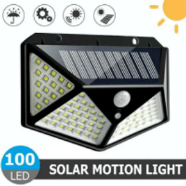 Luminaria Solar Com 100 Leds Com Energia Solar