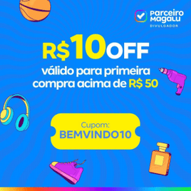 Todo Site da Magalu com R$10 de Desconto para Primeira Compra Acima de R$50