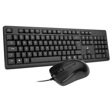 Teclado e Mouse Rise Mode Office OF 01 USB ABNT2 - RM-TM-01-FB