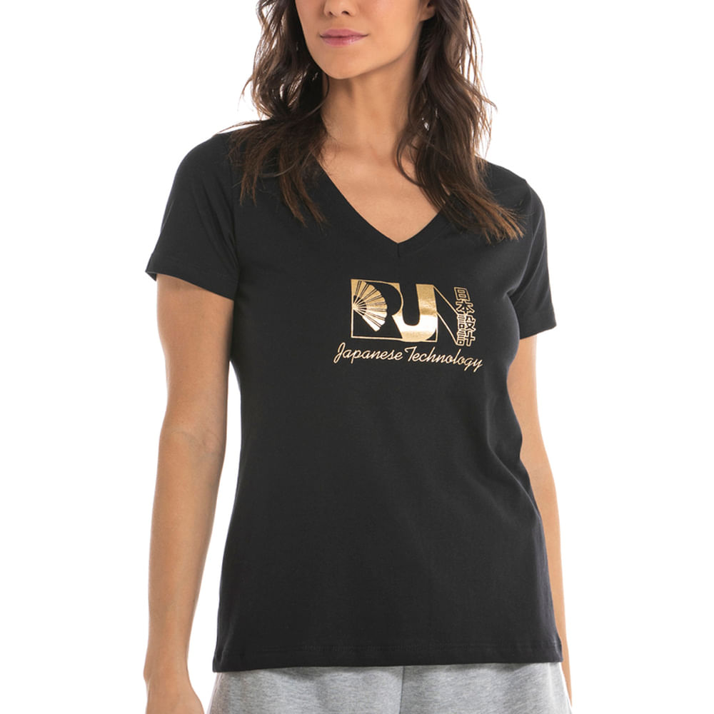 Camiseta Casual Mizuno Fashion Feminina