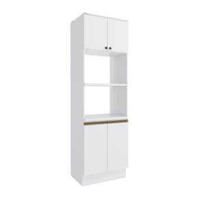 Kit 2 Fornos Celeste Kappesberg 100% MDF 4 Portas Branco 70cm