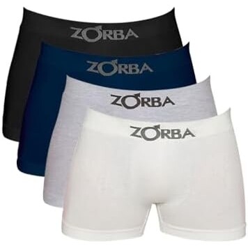 Kit 5 Cuecas Boxer Algodão Sem Costura Zorba Tamanho GG