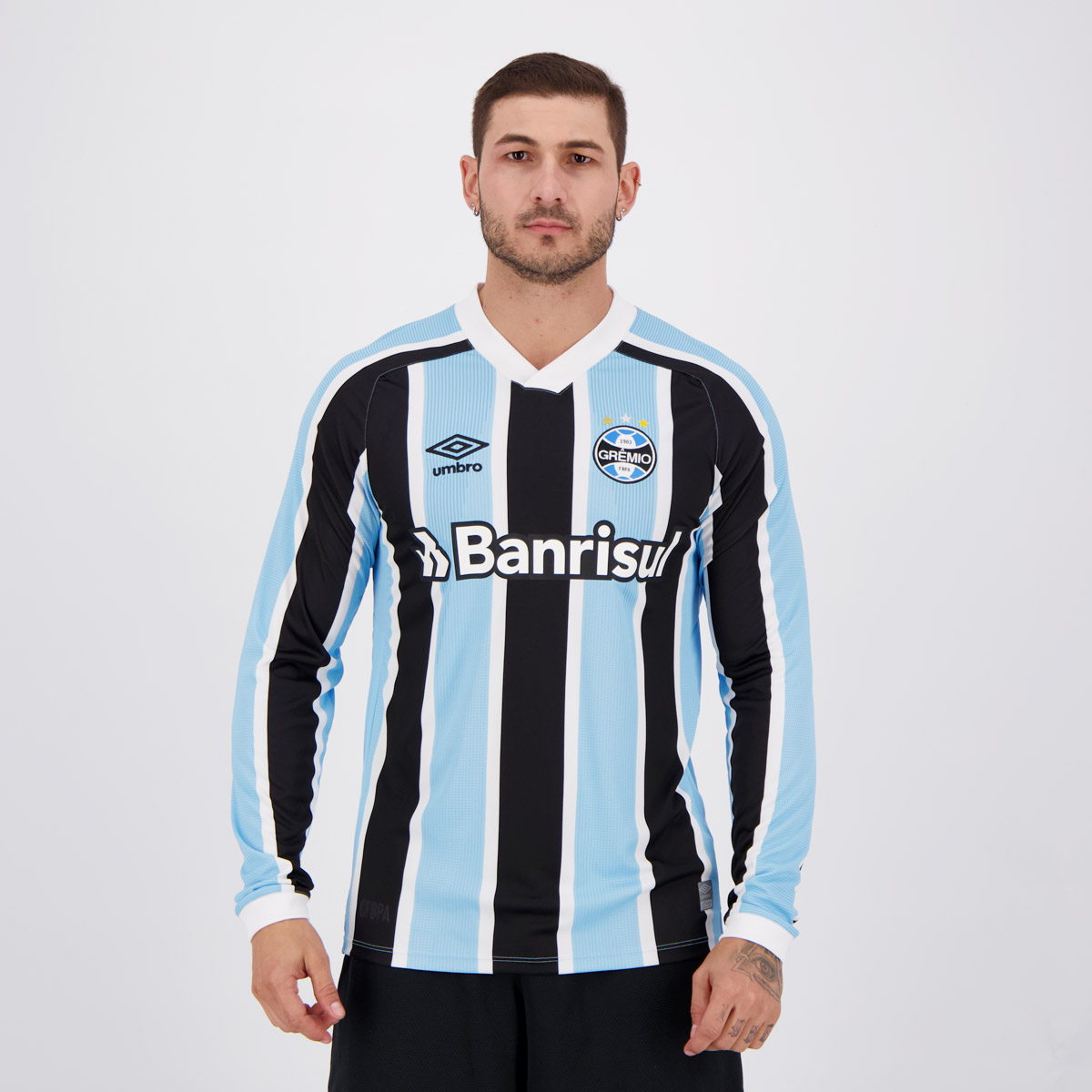 Camisa Umbro Grêmio I 2021 Manga Longa