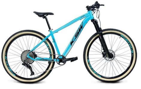 Bicicleta Aro 29 Ksw Xlt 12v Garfo com Trava K7 11/50 Freios Hidráulicos Kit 1x12