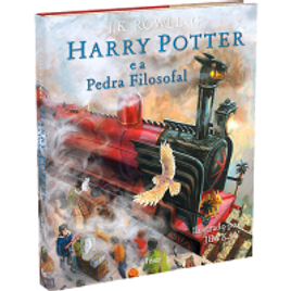 Livro Harry Potter e a Pedra Filosofal Edição Ilustrada