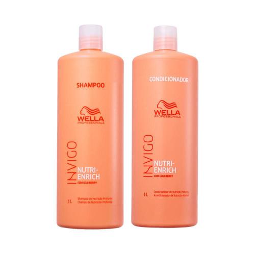 Kit Wella Pro Invigo Enrich Shampoo 1L e Condicionador 1L