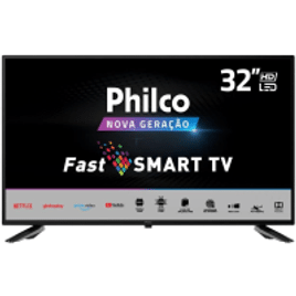 Smart TV Philco 32" LED HD Conversor Digital 2 HDMI 2 USB Wi-Fi - PTV32N5SE10H