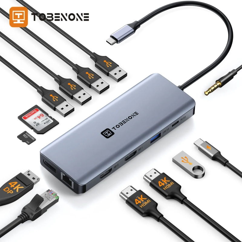 Docking Station Tobenone-USB C UDS37