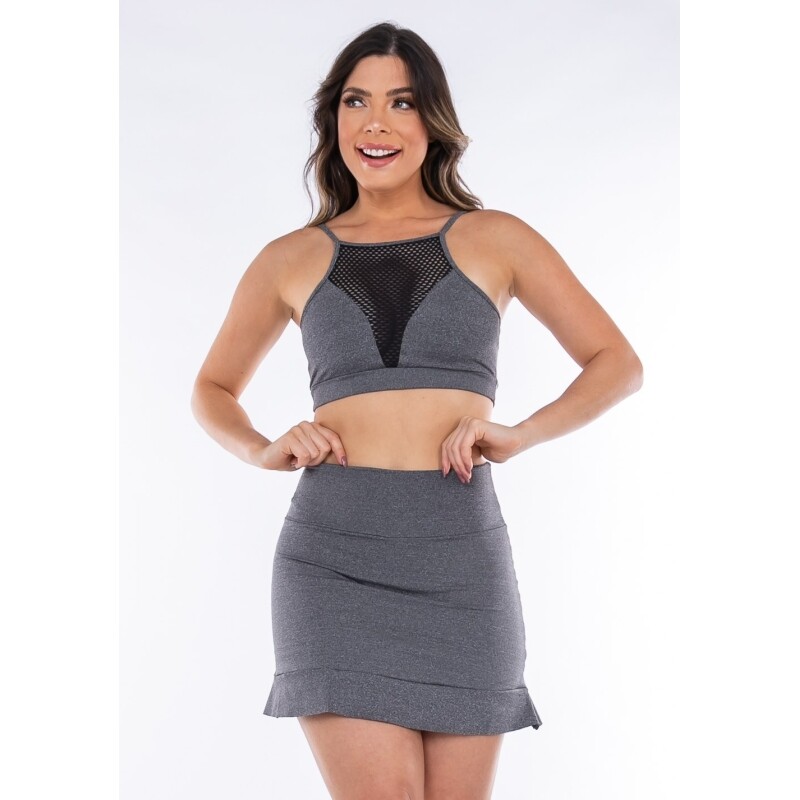 Conjunto Fitness Mescla - Feminino