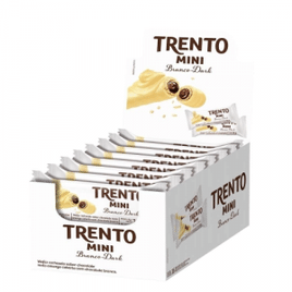 Chocolate Trento Wafer Mini Chocolate Branco 16g - 16 Unidades