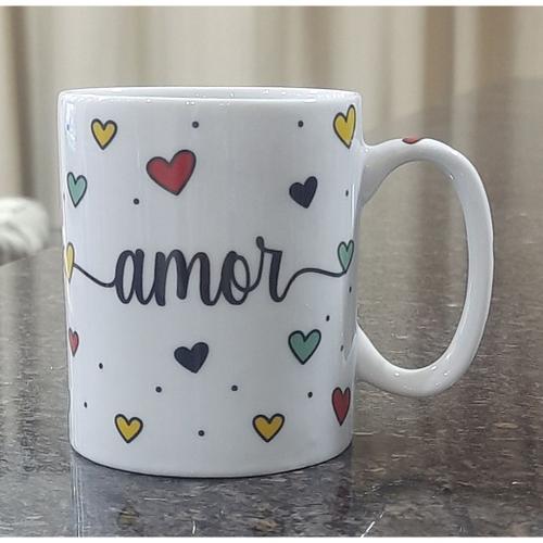 Caneca de Porcelana Decorada 300ml