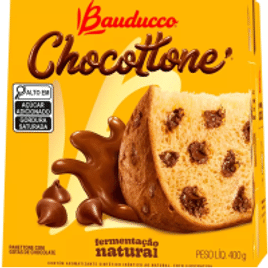 Panetone com Gotas de Chocolate Bauducco 400g Loading...