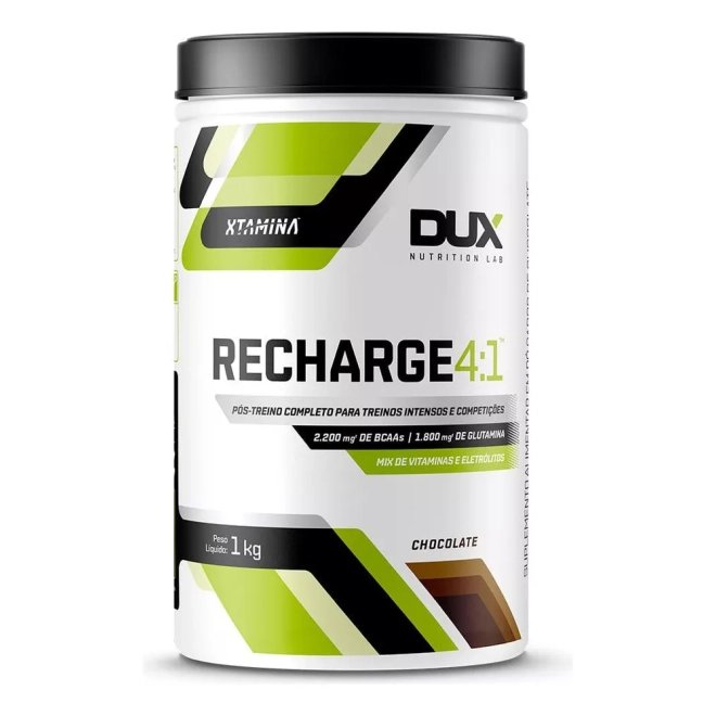 Pós Treino Recharge 4:1 Sabor Chocolate Dux Nutrition - 1kg