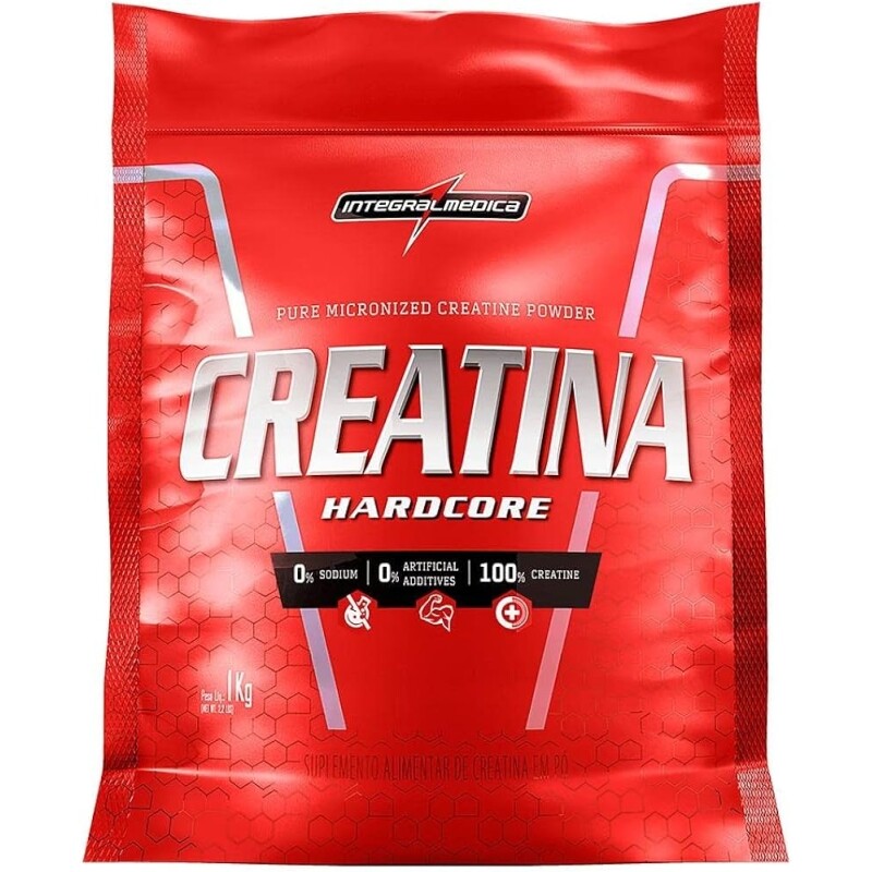 Creatina Hardcore Refil 1000g - IntegralMédica