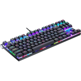 Teclado Mecânico Motospeed CK101 Gamer Compacto Switch Azul RGB