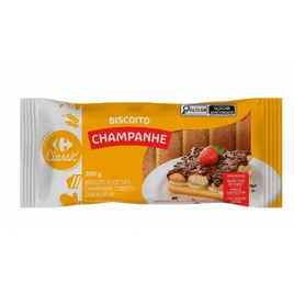 4 Unidades Biscoito Champanhe Carrefour 300g