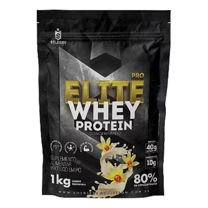 Whey Protein Elite Pro Concentrado 80% 1kg - Soldiers Nutrition