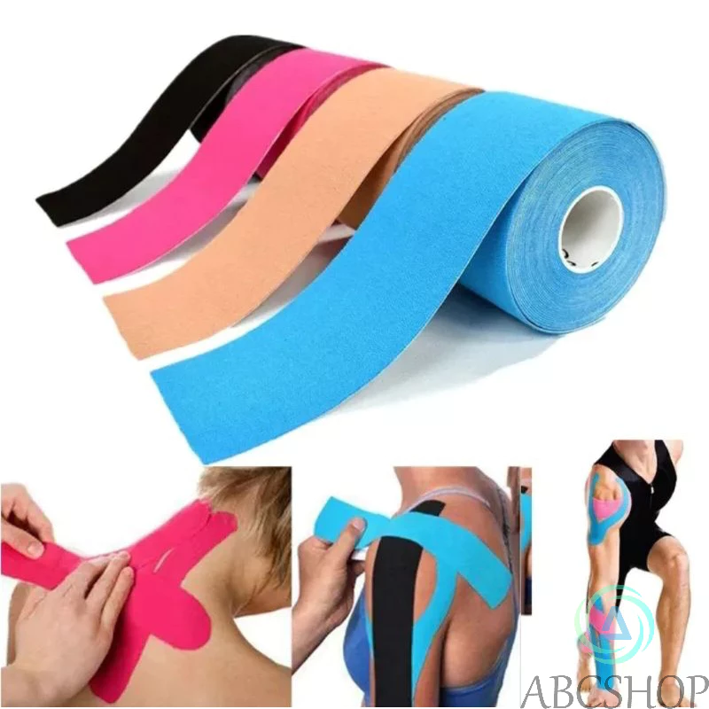 Bandagem Elástica 5Cm X 5M - Fita Kinesio Tape Fisioterapia - Abcshop