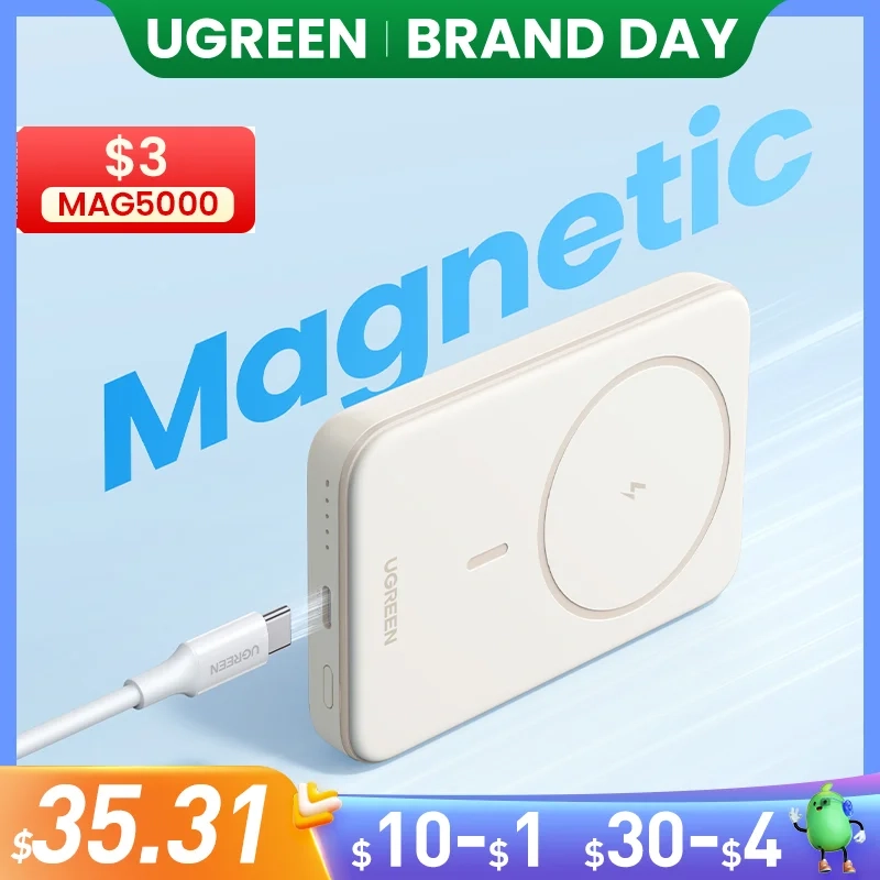 Powerbank Ugreen Portátil PD 15W 5000mAh