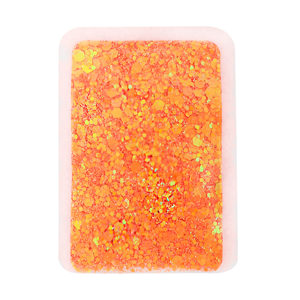 Glitter Flocado Holográfico Laranja