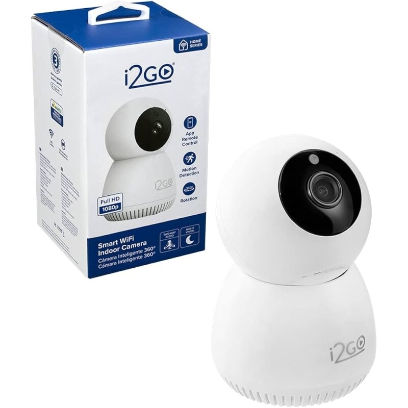 Câmera Inteligente Wi-Fi 360° FULL HD 1080p i2GO - I2GOTH742