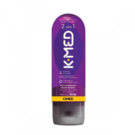 Gel Lubrificante K-med 2 Em 1 200ml