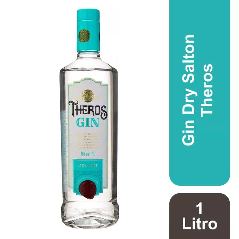 Gin Dry Salton 1 Litro Theros