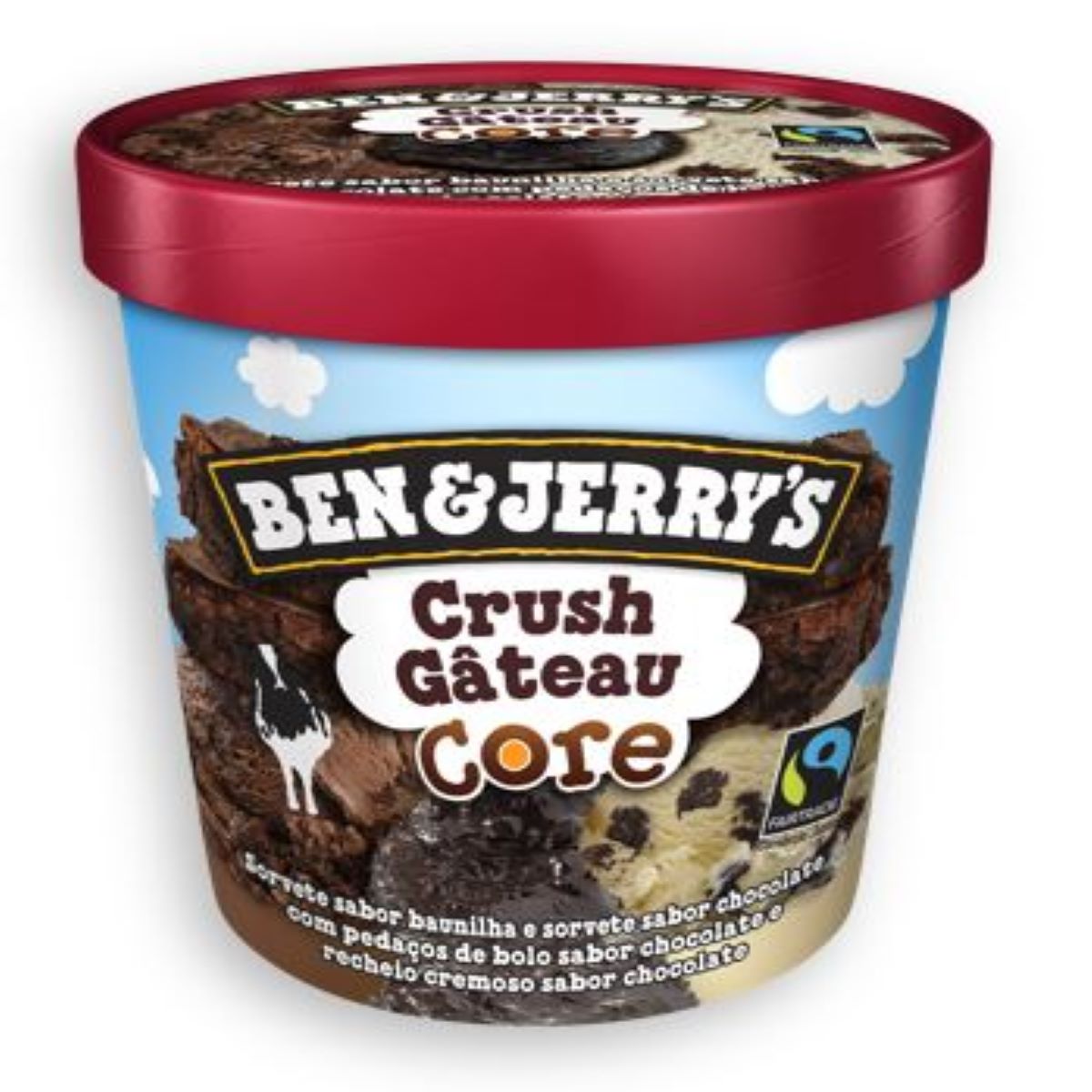 2 Potes Sorvete Ben&Jerrys Crush Gateau 458ml