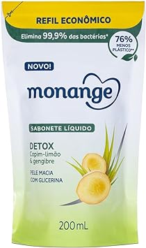 (PRIME/REC) Refil Sabonete Líquido Monange Detox - 200ml