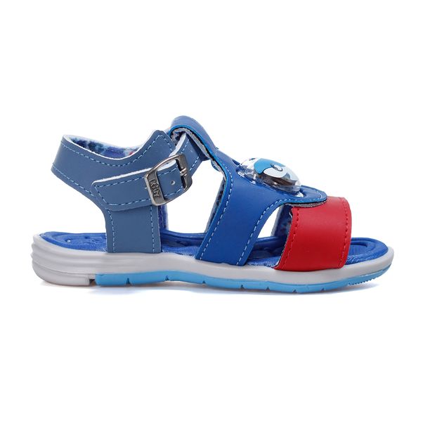 Sandália Infantil Kidy Baby Light Azul e Vermelho