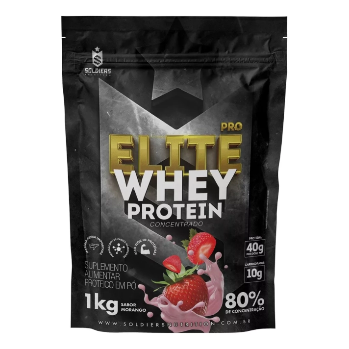 Elite Pro Whey Protein Concentr 80% 1kg - Soldiers Nutrition