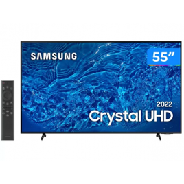 Smart TV Samsung 55" Crystal UHD 4K 60Hz 2022 - UN55BU8000GXZD