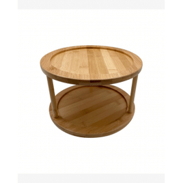 Organizador Giratório de Bambu 2 Andares - Oikos