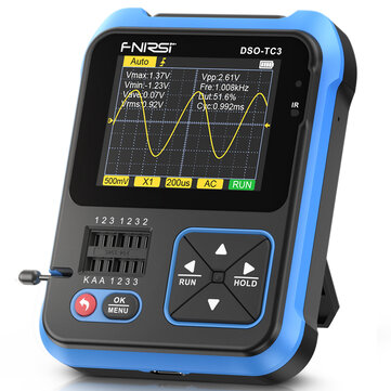 Osciloscópio Digital Testador de Transistores Gerador de Sinal 3 em 1 (Standard) FNIRSI DSO-TC3