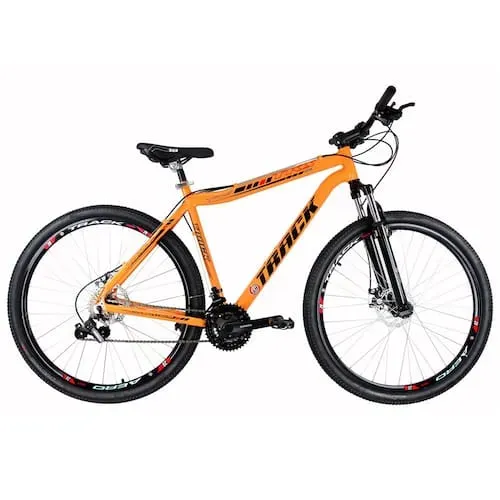 Bicicleta Aro 29 Track e Bikes TKS-29 Alumínio Shimano com Suspensão Dianteira, Freio a Disco e 21 M