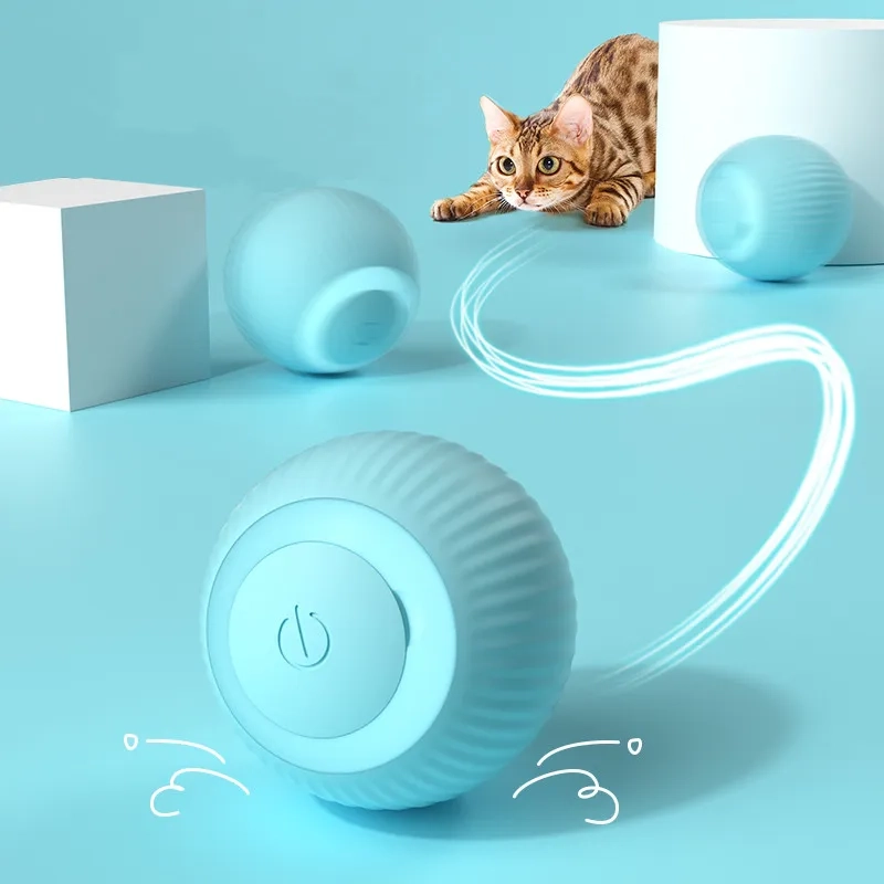 Brinquedo Bola de Gato Elétrico Rolamento Automático Inteligente