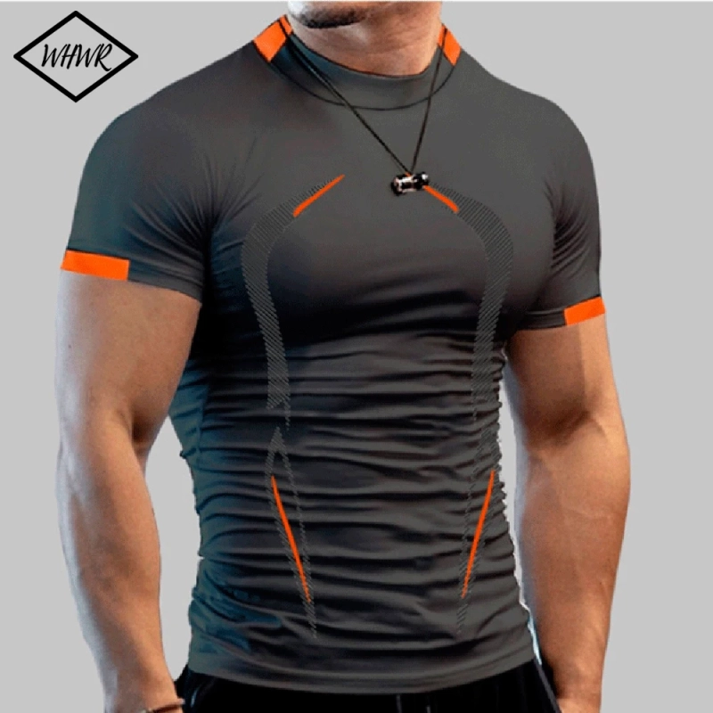 Camiseta T-Shirt Esportiva de Ginástica Slim Fit